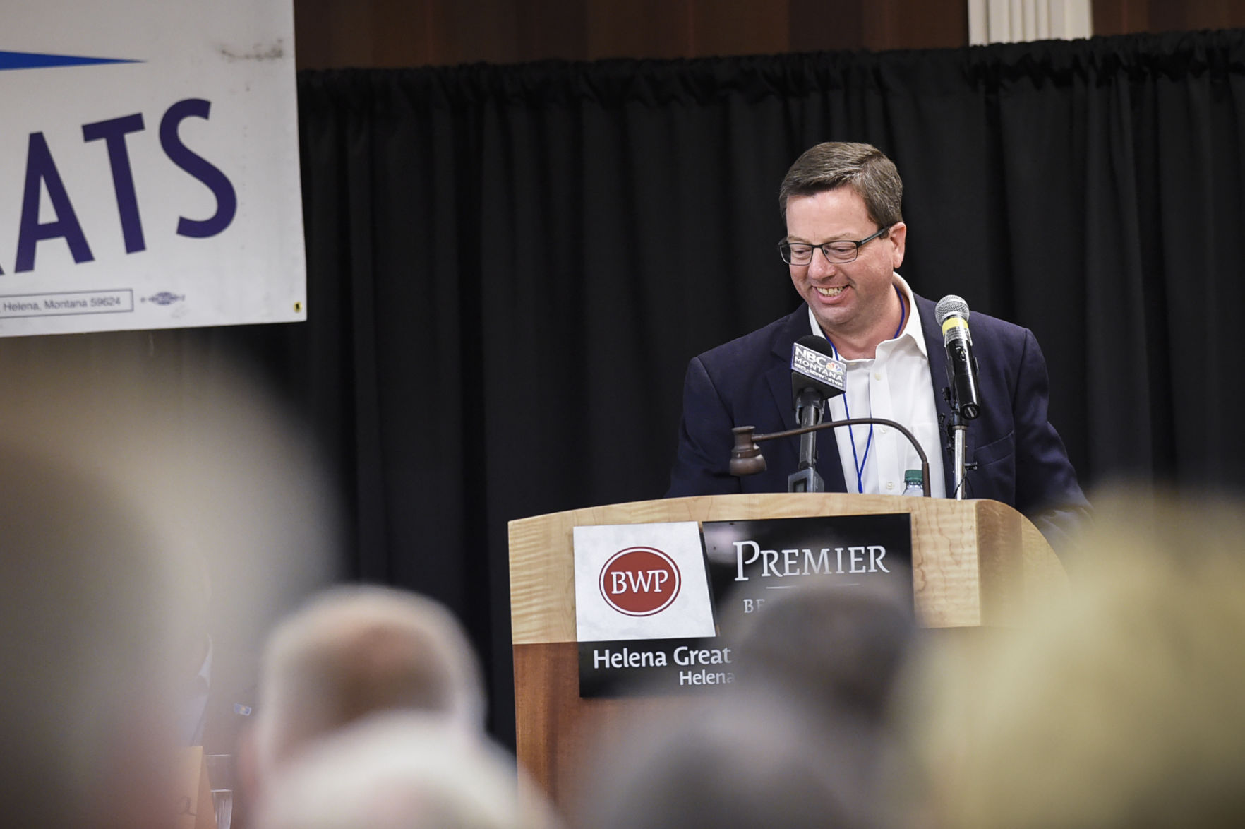 State Representative Kelly McCarthy gives his nomination speech